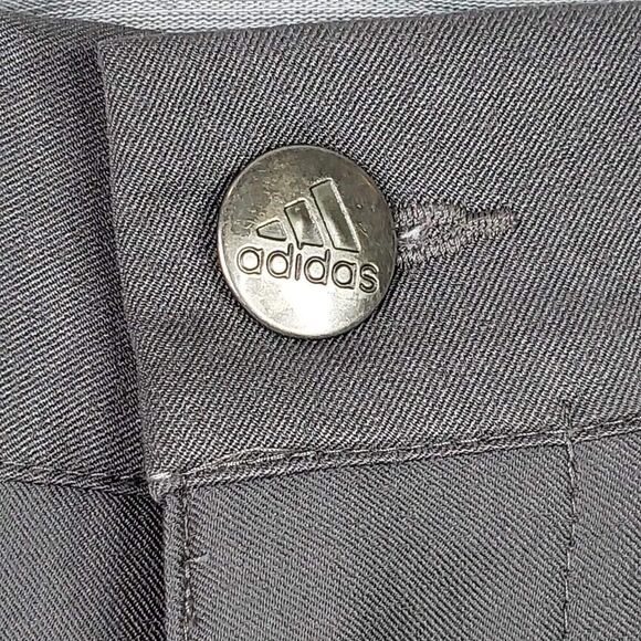 Adidas Golf Pants Chino Straight Flat Front Men’s Size 35x30 Gray Performance - Picture 7 of 10